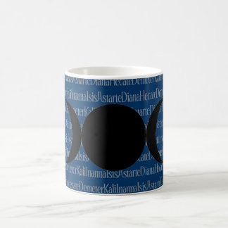Göttin-Gesang (blau) Kaffeetasse