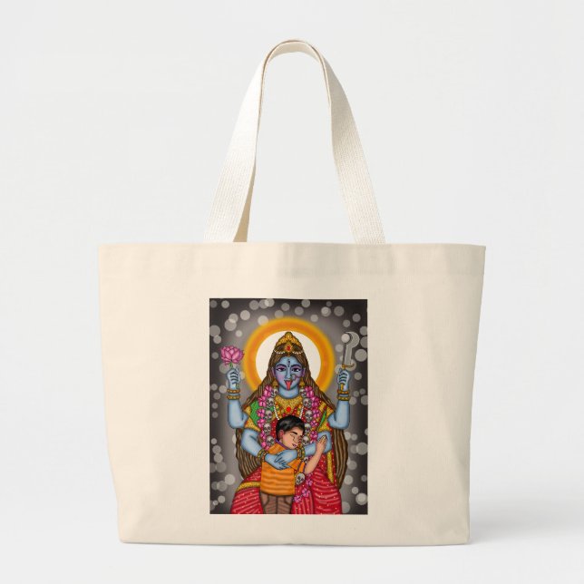Göttin Kali-Tasche Jumbo Stoffbeutel (Vorne)