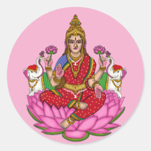 Göttin Lakshmi Aufkleber