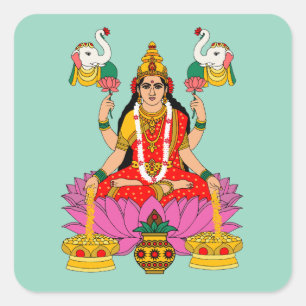 Göttin Lakshmi Aufkleber