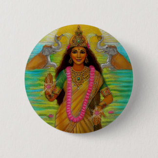 Göttin Lakshmi Knopf Button