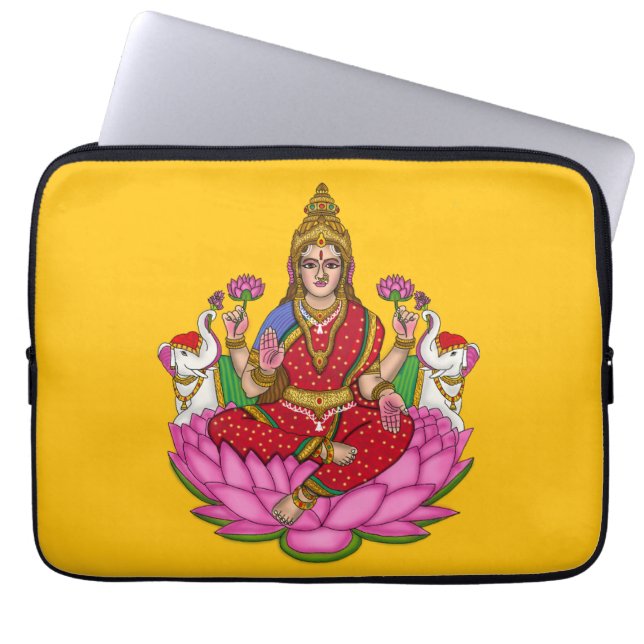Göttin Lakshmi  Laptopschutzhülle (Vorderseite)