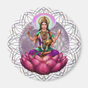 Göttin Lakshmi Mandala Magnet