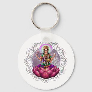 Göttin Lakshmi Mandala Schlüsselanhänger