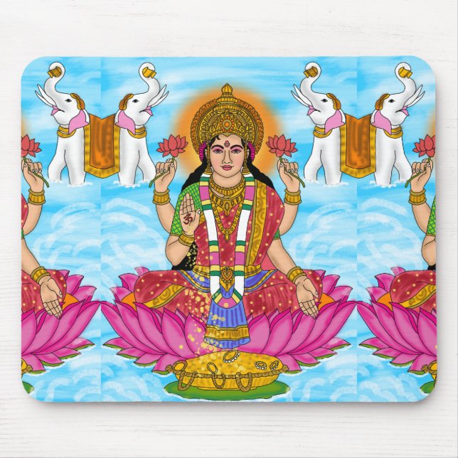 Göttin Lakshmi-Mauspad Mousepad (Vorne)