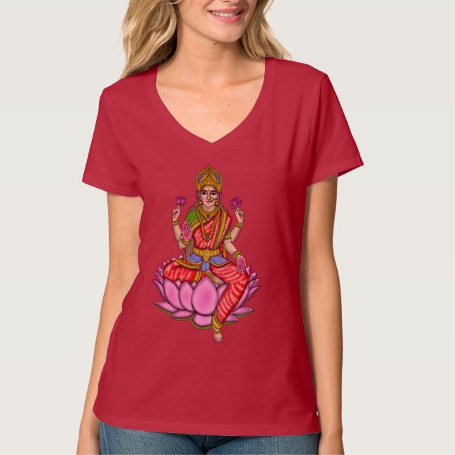 Göttin Lakshmi T-Shirt (Vorderseite)