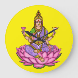 Göttin Lakshmi Wanduhr