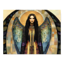 Göttin Lilith Dunkles Regenbogen-Mosaik-Gemälde