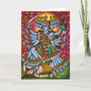 Göttin Mahakali Poster Karte