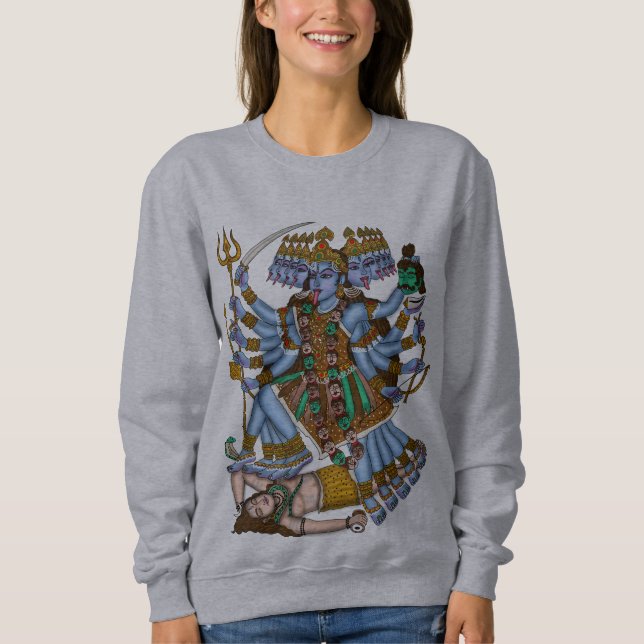 Göttin Mahakali  Sweatshirt (Vorderseite)
