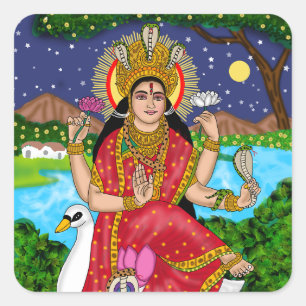 Göttin Mansa Devi Aufkleber