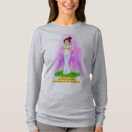 Göttin Maternity T - Shirt (Braunhaar)