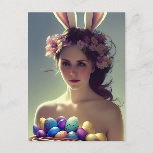 Göttin Ostara Postkarte (Vorderseite)