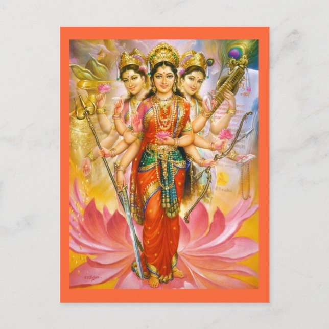 Göttin Postkarte (Vorderseite)