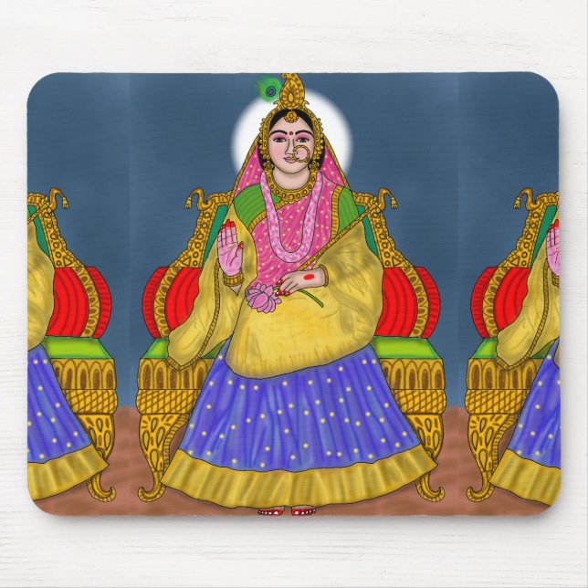 Göttin Radha-Mauspad Mousepad (Vorne)