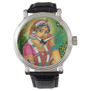 Göttin Radha Wanduhr Armbanduhr