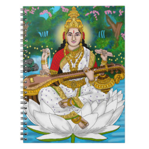 Göttin Saraswati Notizblock