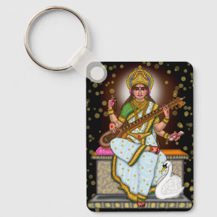 Göttin Saraswati Schlüsselanhänger