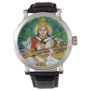 Göttin Saraswati-Uhr Armbanduhr