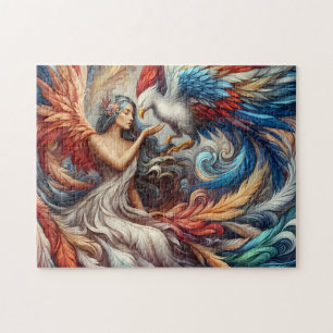 Göttin und Feuervogel