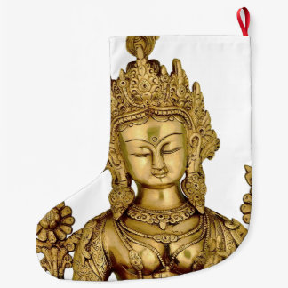 Göttin-Yoga-Tibet-Kunst-Frieden Taras Buddha Großer Weihnachtsstrumpf
