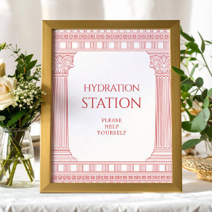 Göttinnen-Party-Hydrationsstation Schild