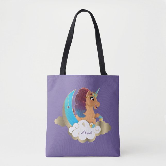 Göttlich das Einhorn | Mond und Wolken Tasche (Vorderseite)