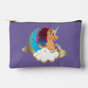 Göttlich das Einhorn Mond und Wolken Zubehörtasche