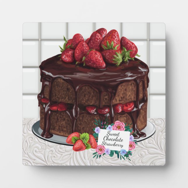 Göttlich dekadent Cake Plaque Fotoplatte (Vorderseite)