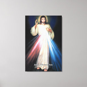 Göttliche Barmherzigkeit Ehrfurcht Image. Leinwanddruck