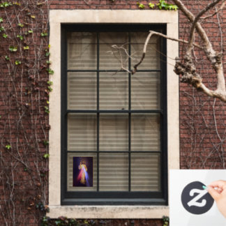 Göttliche Barmherzigkeit Gold Fensteraufkleber