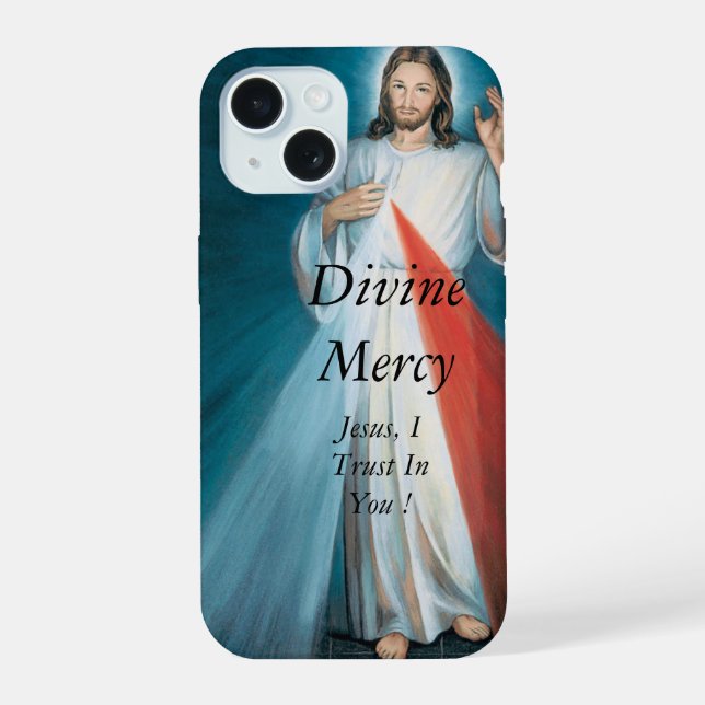 Göttliche Barmherzigkeit iPhone 15 Hülle (Rückseite)