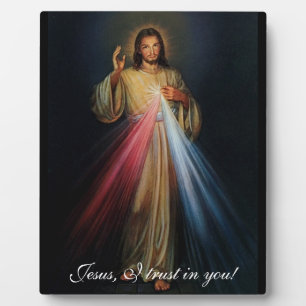 Göttliche Barmherzigkeit Jesus, ich vertraue auf d Fotoplatte