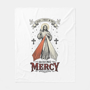 Göttliche Barmherzigkeit Jesus ich vertraue auf Di Fleecedecke