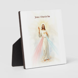 Göttliche Barmherzigkeit Jesus ich vertraue auf Di Fotoplatte