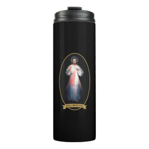 Göttliche Barmherzigkeit, Jesus, ich vertraue dir Thermosbecher