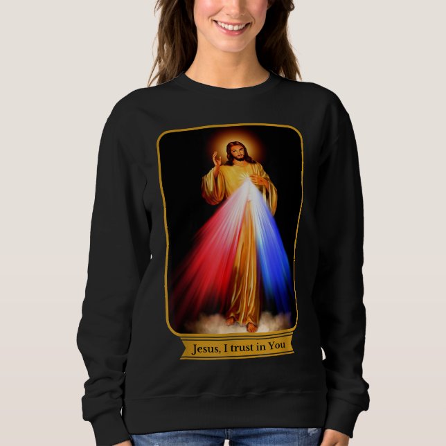 Göttliche Barmherzigkeit Jesus vertraue ich dir ka Sweatshirt (Vorderseite)
