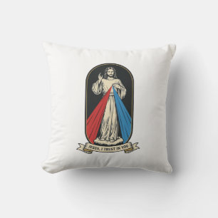 Göttliche Barmherzigkeit Jesus Vintage Kissen