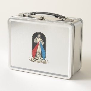 Göttliche Barmherzigkeit Jesus Vintage Metall Brotdose