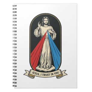 Göttliche Barmherzigkeit Jesus Vintage Notizblock