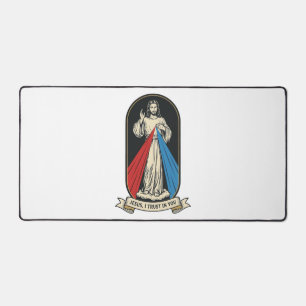 Göttliche Barmherzigkeit Jesus Vintage Schreibtischunterlage