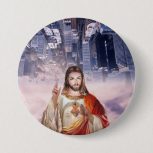 Göttliche Barmherzigkeit, St. Faustina, Jesus, de Button