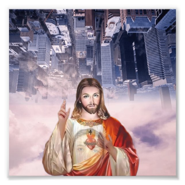 Göttliche Barmherzigkeit, St. Faustina, Jesus, dem Fotodruck (Vorne)