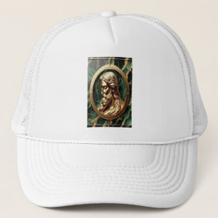 Göttliche Begegnung Jesus Gesicht in Verzierten Go Truckerkappe