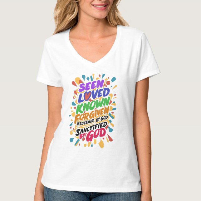 Göttliche Bejahung: Spirituelle Identität annehmen T-Shirt (Vorderseite)