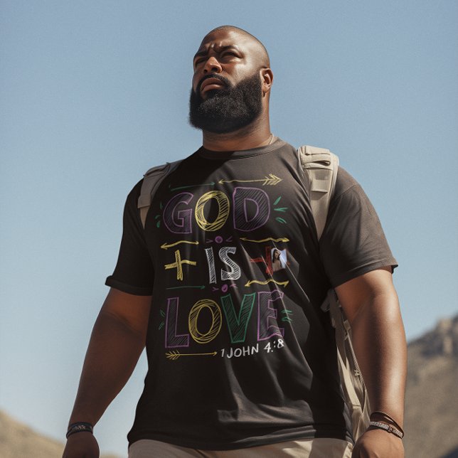 Göttliche Bekräftigung: Gott ist Liebe T-Shirt (Von Creator hochgeladen)