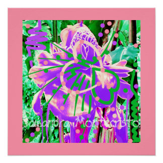 Göttliche Blume Große Liebe Glossenplakat Poster