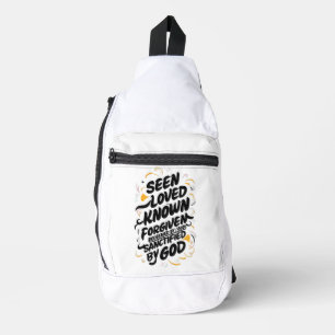 Göttliche Embrace: Eine Botschaft des Glaubens und Crossbody Bag