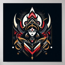 Göttliche Energie - Abstrakte Durga Poster