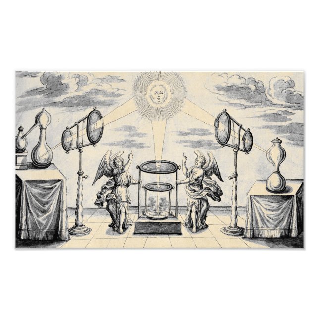 Göttliche Engel der Alchemie Fotodruck (Vorne)